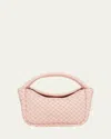 Bottega Veneta Mini Lambskin Cobble Top-handle Bag In Cameo