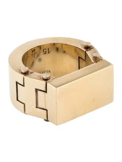 Pre-owned Bottega Veneta Cocktail Ring In Multicolor