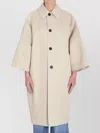 Bottega Veneta Coccoon Coat In Neutral