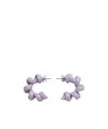 Bottega Veneta Coiled Hoop Earrings In Purple