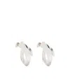 Bottega Veneta Coiled Medium Earrings In White