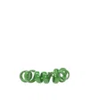 Bottega Veneta Coiled Open-cuff Bracelet In Green