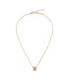 Bottega Veneta Collar Intreccio Dorado Con Colgante In Gold