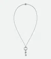 Bottega Veneta Key Knot Halskette In Silver