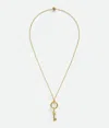 Bottega Veneta Key Knot Halskette In Yellow Gold
