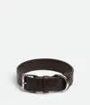 Bottega Veneta Medium Intrecciato Dog Collar In Black