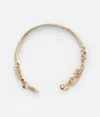 Bottega Veneta Twist Halskette In Gold