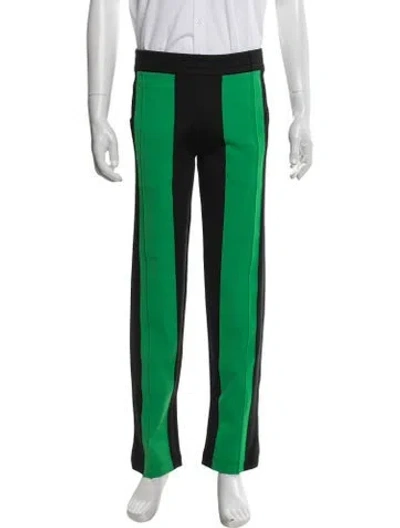 Pre-owned Bottega Veneta Colorblock Pattern Athletic Pants In Green