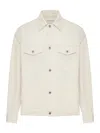 Bottega Veneta Bunte Jeansjacke In Nude & Neutrals