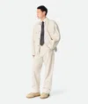Bottega Veneta Bunte Jeans Mit Umschlag In Pale Meringue