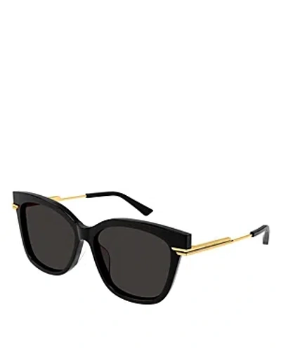 Bottega Veneta Combi Cat Eye Sunglasses, 57mm In Black