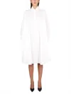 Bottega Veneta Compact Cotton Dress In White