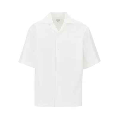 Bottega Veneta Compact Cotton Pyjama Shirt In White