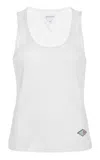Bottega Veneta Stretch Rib Cotton Tank Top In White