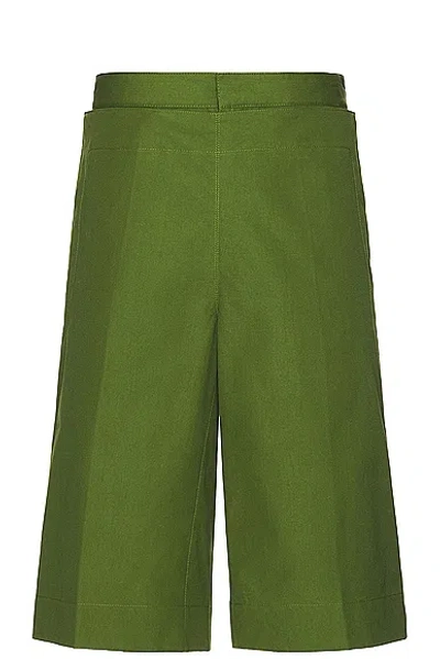 Bottega Veneta Compact Sailor Shorts In Green