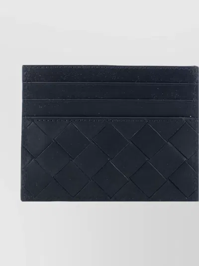 Bottega Veneta Compact Textured Wallets With Sleek Design In Blue