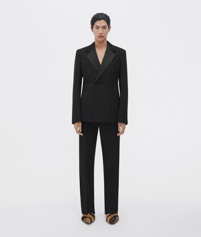 Bottega Veneta Veste En Laine Compacte In Black