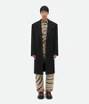 Bottega Veneta Compact Wool Coat In Black