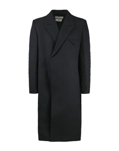 Bottega Veneta Double Breasted Compact Wool Coat Man Coat Black Size 38 Acrylic, Wool, Polyester