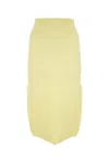 Bottega Veneta Yellow Stretch Cotton Blend Skirt