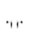 Bottega Veneta Concave Earrings In Gray