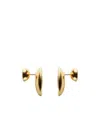 Bottega Veneta Concave Earrings In Yellow