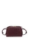 Bottega Veneta 'concert' Bordeaux Crossbody Bag With Intreccio Motif In Leather Woman