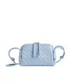 Bottega Veneta Concert Knitted Shoulder Bag In Blue