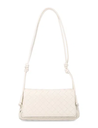 Bottega Veneta Concert Mini Leather Crossbody Bag In Neutral