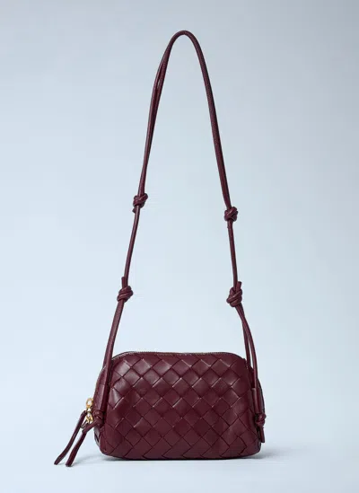 Bottega Veneta Concert Pouch Crossbody Bag In Burgundy