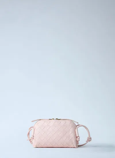 Bottega Veneta Concert Pouch Crossbody Bag In Pink