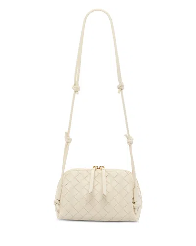 Bottega Veneta Concert Pouch Intrecciato Leather Shoulder Bag
