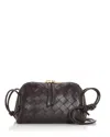 Bottega Veneta Concert Pouch Intrecciato Leather Shoulder Bag In Brown