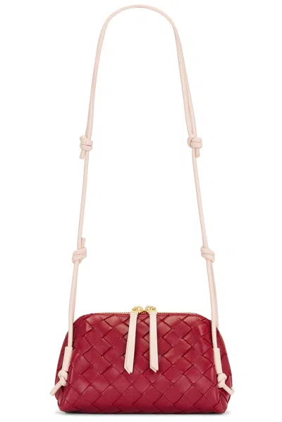 Bottega Veneta Concert Pouch In Rosewood  Cameo  & Gold