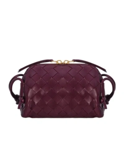 Bottega Veneta Concert Shoulder Bag In Red
