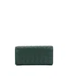 Bottega Veneta Continental Intrecciato Leather Wallet In Green