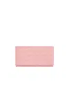 Bottega Veneta Continental Intrecciato Leather Wallet In Pink