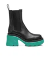 Bottega Veneta Woman Ankle Boots Black Size 10 Calfskin In Black
