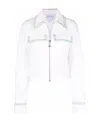 Bottega Veneta Contrast-stitch Matelasse Jacket In White