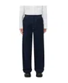 Bottega Veneta Contrast-stitching Wide-leg Trousers In Black