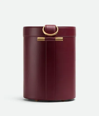 Bottega Veneta Paper Basket In Bordeaux