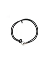 Bottega Veneta Cord Leather Belt In Black