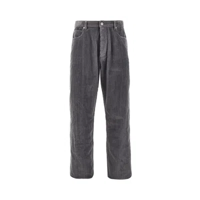 Bottega Veneta Corduroy Five-pocket Pants In Gray