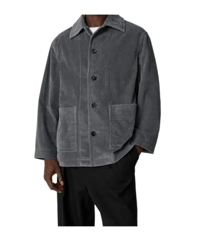 Bottega Veneta Corduroy Jacket In Gray