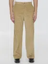 Bottega Veneta Corduroy Trousers In Beige