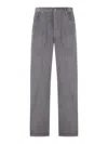 Bottega Veneta Mens Thunder Corduroy Straight-leg Cotton Trousers In White