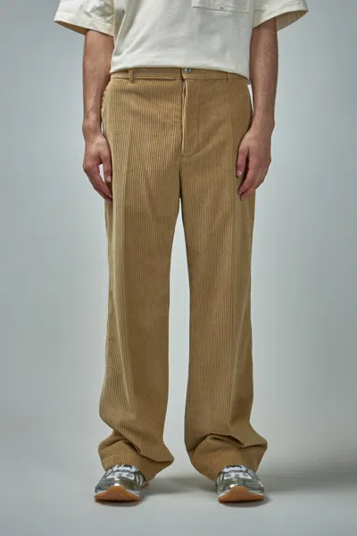 Bottega Veneta Corduroy Trousers In Brown