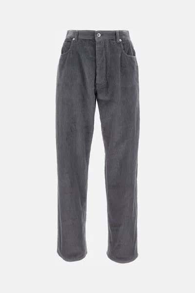 Bottega Veneta Corduroy Trousers In Brown