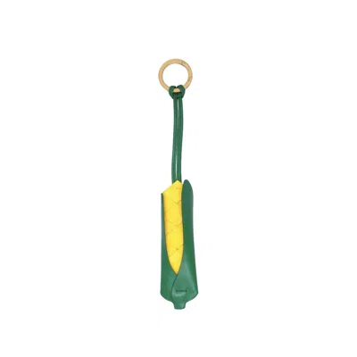 Bottega Veneta Corn Keyring In ["green"]