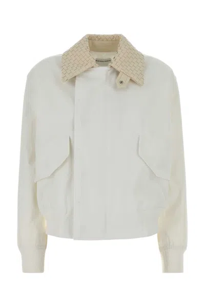 Bottega Veneta Cotone Jacket In White